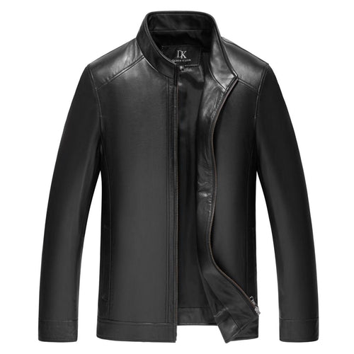 SHUJIN Winter Mens Genuine Leather Jackets Brand Real 100% Sheepskin Coat Jaqueta Couro Male Genuine Leather Jacket for Men